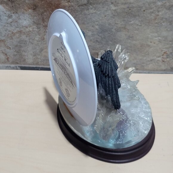 Bradford Exchange Decorative 3 D Plate Flying Eagle Trout Figurine On The Mark F - Picture 12 of 12